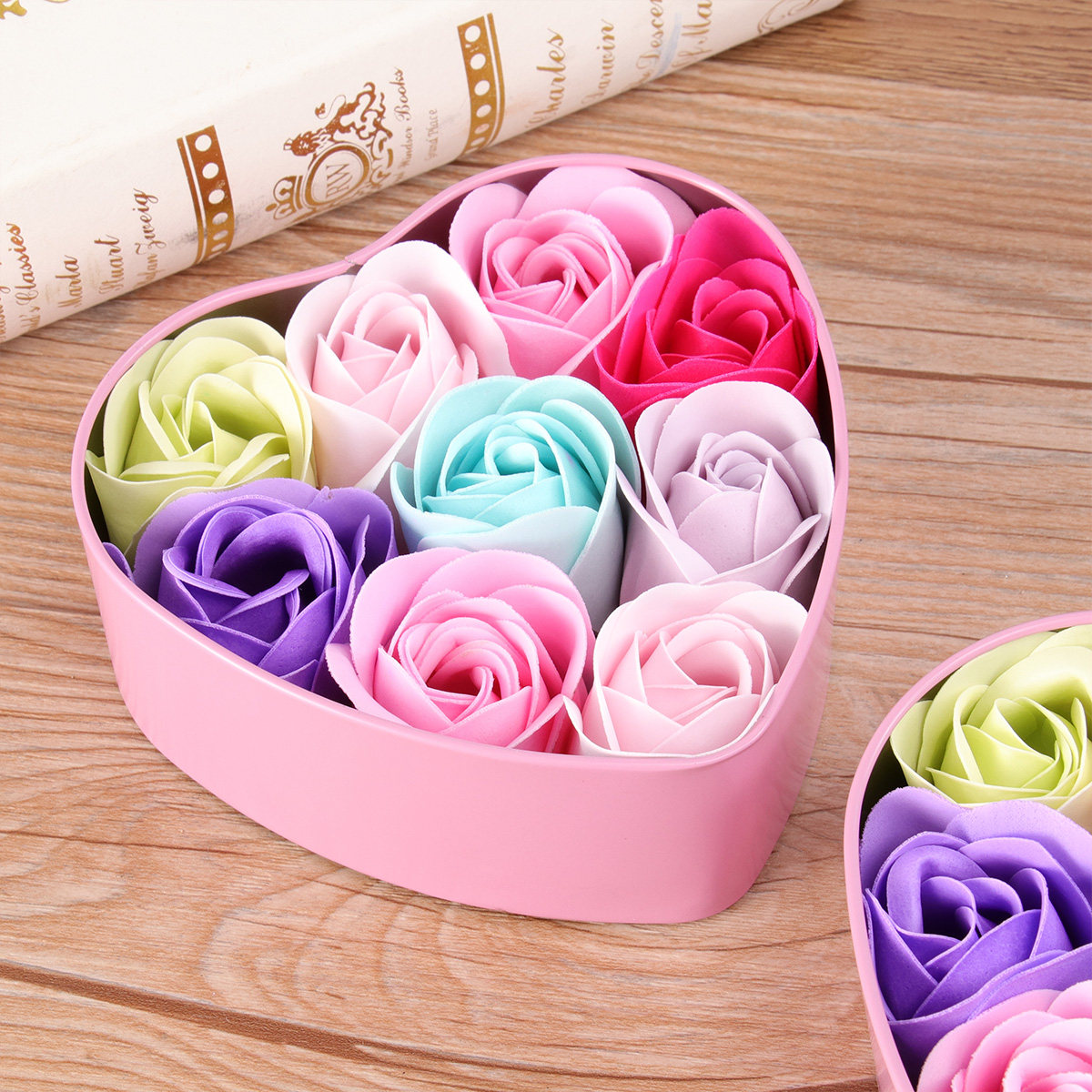 Luxury Skincare Gift Set For Her - Rose Soap Flower Soap Set in