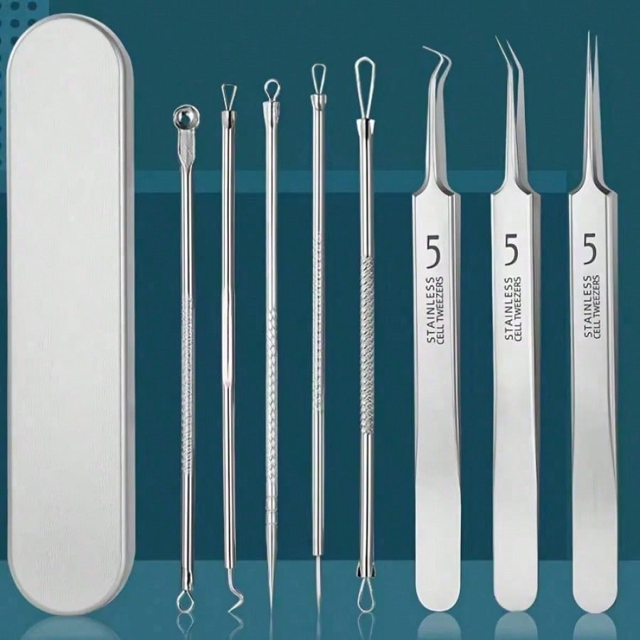 Luxury Skincare Acne - 3/8PCS Stainless Steel Blackhead Removal Tool