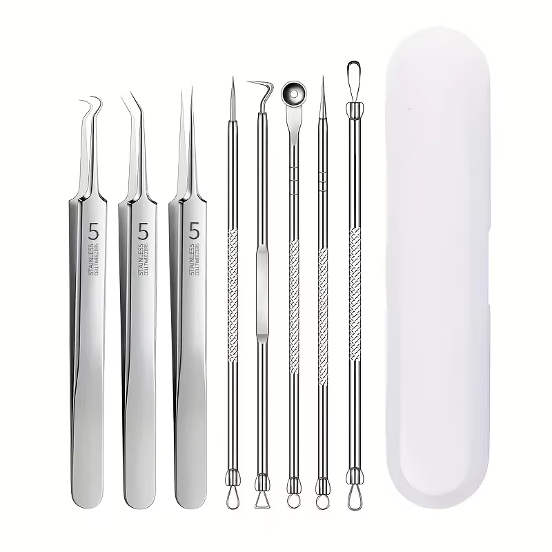 8 Pcs Blackhead Remover Kit –  - огляд і ціна Luxury Skincare Acne