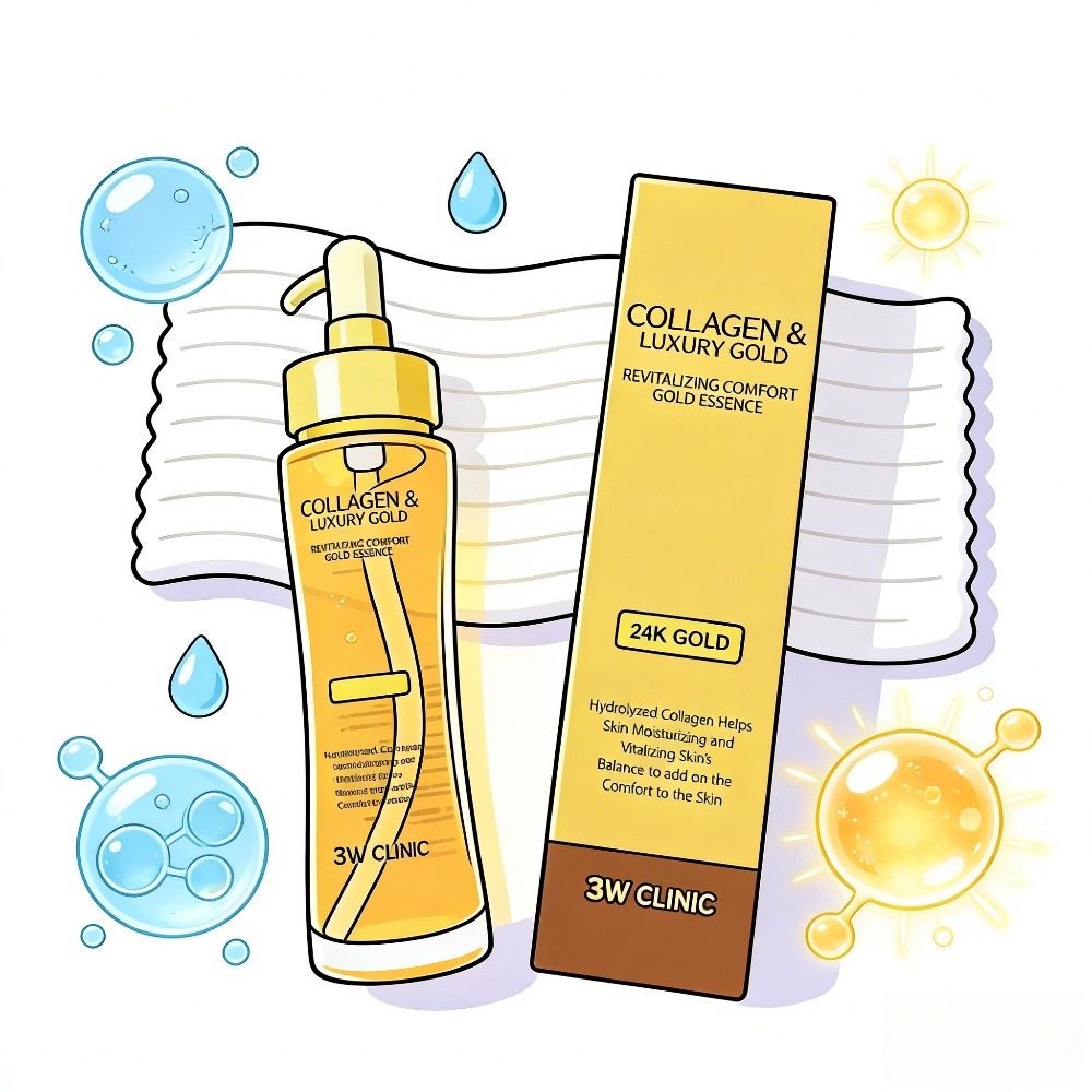 3WCLINIC Collagen & Luxury Gol - огляд і ціна Luxury Skincare In Korea